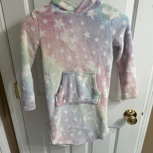 Pastel Unicorn and Star Hoodie Nighty